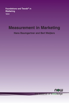 Paperback Measurement in Marketing Book