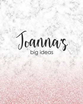 Paperback Joanna's Big Ideas: Personalized Notebook - 8x10 Lined Women's Journal Book