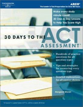 Paperback 30 Days to the ACT Assessment, 1st Ed Book