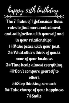happy53th birthday The 7 Rules of Life