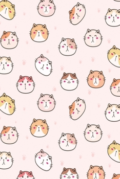 Paperback Cat with paw print: Notebook, Diary and Journal with 120 Lined Pages with paws Book