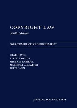Paperback Copyright Law: 2019 Cumulative Supplement Book