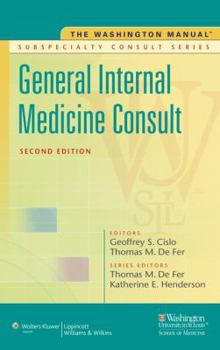 Paperback The Washington Manual(r) General Internal Medicine Subspecialty Consult Book