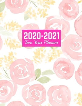 Paperback 2020-2021 Two Year Planner: Neat 24-Months Calendar, 2-Year Appointment Business Planners, Agenda Schedule Organizer Logbook and Journal - Art Cov Book