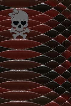 Paperback Journal: Girl Skull on Snakeskin Style Print Lined Notebook: 110 Blank Lined (6x9) Pages to Jot Down Your Thoughts Book