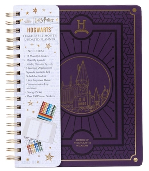 Spiral-bound Harry Potter: Hogwarts Teacher's 12-Month Undated Planner: (Harry Potter School Planner School, Harry Potter Gift, Harry Potter Stationery, Undated Pl Book