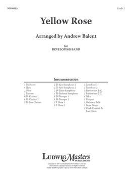 Paperback Yellow Rose: Conductor Score Book