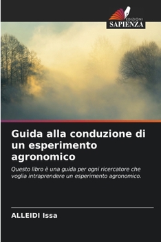 Paperback Guida alla conduzione di un esperimento agronomico [Italian] Book