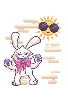 Funny Easter Bunny Notebook: Blank Paper Journal 6x9 - 120 Pages