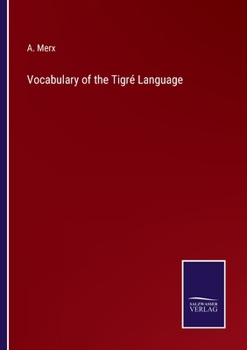 Paperback Vocabulary of the Tigré Language Book