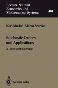 Paperback Stochastic Orders & Applications: A Classified Bibliography Book