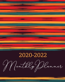 2020-2022 Monthly Planner: Three Year 36 Months Calendar Agenda, Monthly Weekly Yearly Notebook Planner Organizer Schedule With Inspirational Quotes and Holidays, Watercolor Rustik