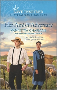 Hardcover Her Amish Adversary [Large Print] Book