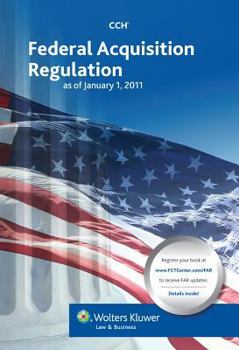 Paperback Federal Acquisition Regulation (Far) as of January 1, 2011 Book