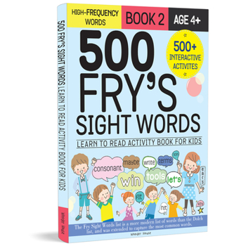 Paperback 500 Fry's Sight Words: Book 2 Book