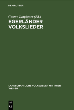 Hardcover Egerländer Volkslieder [German] Book