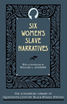 Paperback Six Women's Slave Narratives Book