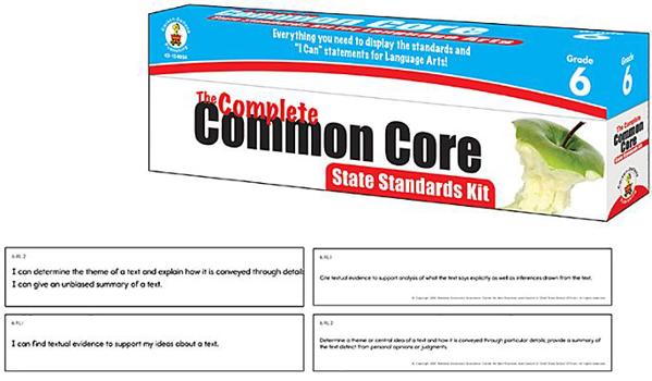 Cards The Complete Common Core State Standards Kit for Language Arts, Grade 6 Book