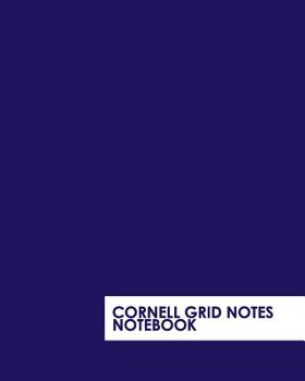 Paperback Cornell Grid Notes Notebook: Bold Blue Grid Notebook Supports a Proven Way to Improve Study and Information Retention. Book