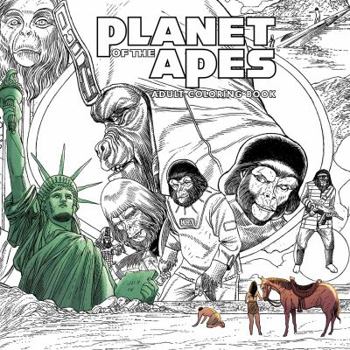Paperback Planet of the Apes Adult Coloring Book