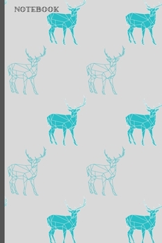 Paperback Notebook: Cute Deer Lover Softback Diary Composition Book Journal (6" x 9") 120 Lined Pages Book