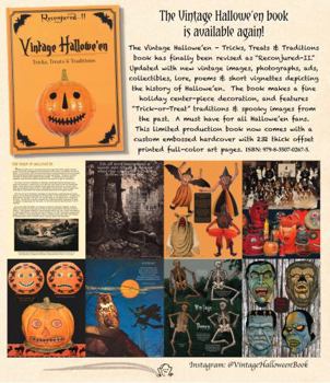 Hardcover Vintage Hallowe'en - Tricks, Treats & Traditions - "Reconjured." (Second Edition) Book