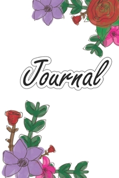 Journal: Watercolor Design College Ruled Lined Notebook | 120 Pages Perfect Funny Gift Journal, Diary