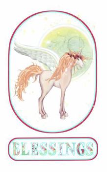 Paperback ORANGE UNICORN BLESSINGS JOURNAL Book