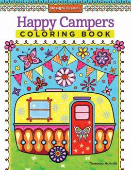 Paperback Happy Campers Coloring Book