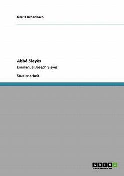 Paperback Abbé Sieyès: Emmanuel Joseph Sieyès [German] Book