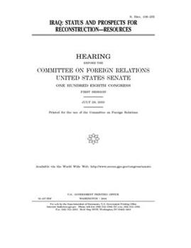 Iraq : status and prospects for reconstruction, resources