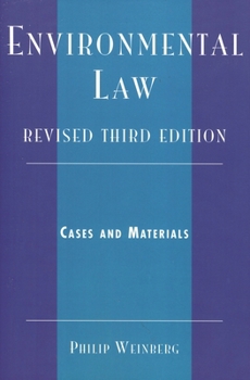 Paperback Environmental Law: Cases and Materials Book