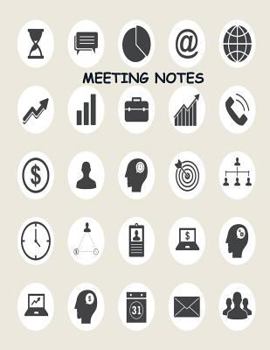 Paperback Meeting Notes: Project Meetings Notes, Attendees, and Action items Book