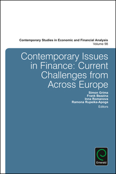 Hardcover Contemporary Issues in Finance: Current Challenges from Across Europe Book
