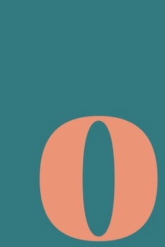 o | Sketchbook: Small Blank Journal for Creative Drawing, Sketching, and Doodling | Cute Personalized Initial Monogram Cover Design in Fun Colors