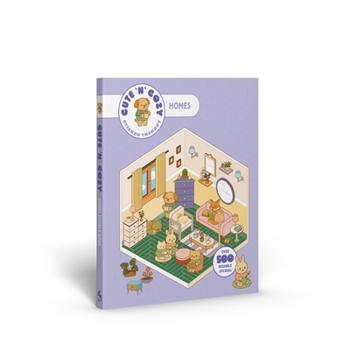 Cute 'n' Cozy Sticker Therapy: Houses: Over 500 Reusable Stickers!