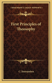 Hardcover First Principles of Theosophy Book