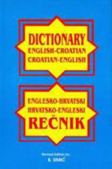 Hardcover English-Croatian, Croatian-English Dictionary Book