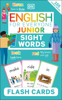 Cover for "English for Everyone Junior Sight Words Flash Cards"