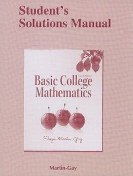 Paperback Basic College Mathematics: Student Solutions Manual Book
