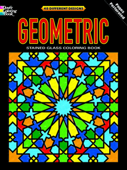 Paperback Geometric Stained Glass Coloring Book