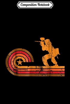 Composition Notebook: 1970's Retro Paintball Player Silhouette Paintball  Journal/Notebook Blank Lined Ruled 6x9 100 Pages