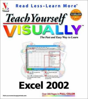 Paperback Teach Yourself Visually Excel 2002 Book