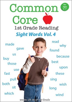 DVD Common Core 1st Grade Reading - Sight Words - Volume 4  Book