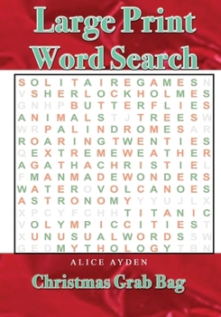 Paperback Large Print Word Search: Christmas Grab Bag [Large Print] Book