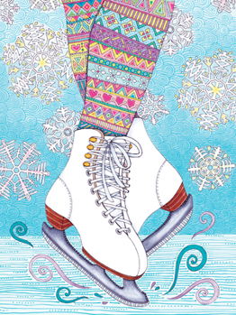 Hardcover Hello Angel Lined Journal Skates Book