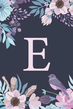 E: Monogrammed Undated Daily Planner For 100 Days - Includes To Do Lists, Appointments & Times Section, Gratitude And Health Section, Meal And Water Tracker