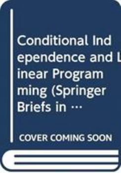 Paperback Conditional Independence and Linear Programming Book