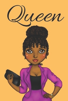 Paperback Queen: notebook/journal: for african american, black, and ebony women of color 6x9 120 pages Book