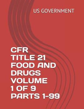 Paperback Cfr Title 21 Volume 1 of 9 Parts 1-99 Book
